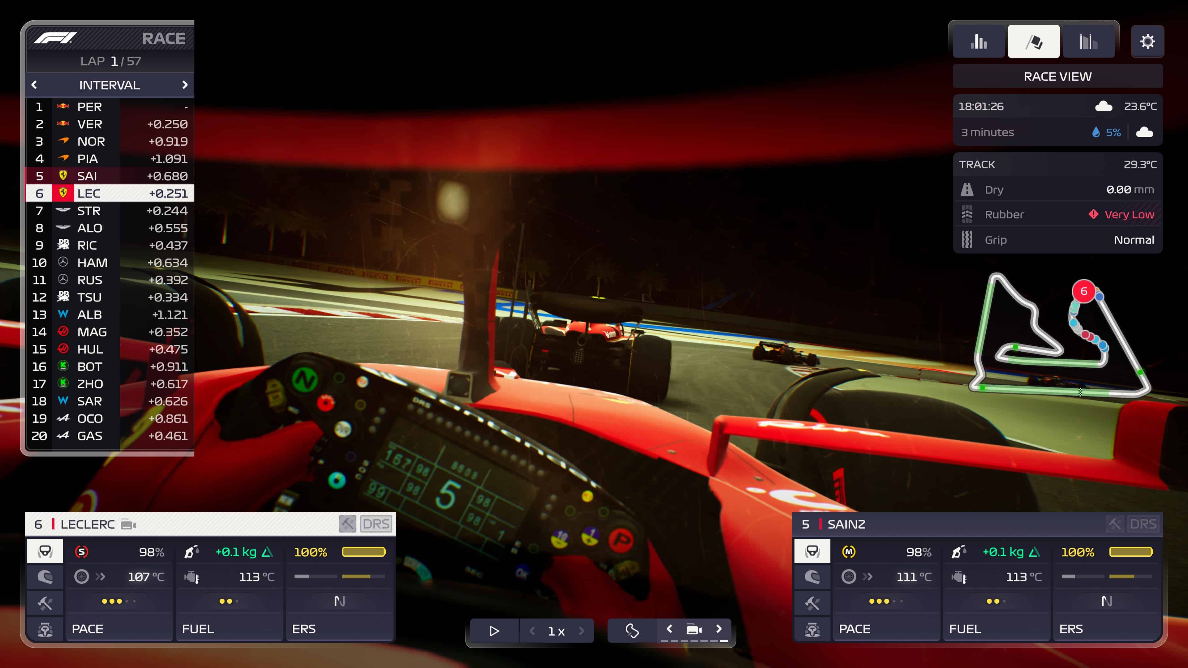 F1m24 raceshot night visor leclerc 3 3