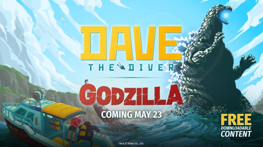 Image d\'illustration pour l\'article : Dave the Diver : Le DLC gratuit avec Godzilla sera disponible le 23 mai sur PC, PS4, PS5 et Nintendo Switch
