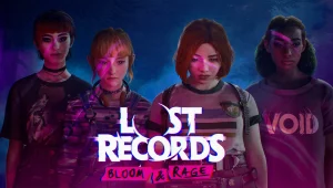 Lost records blood and rage key art logo 2