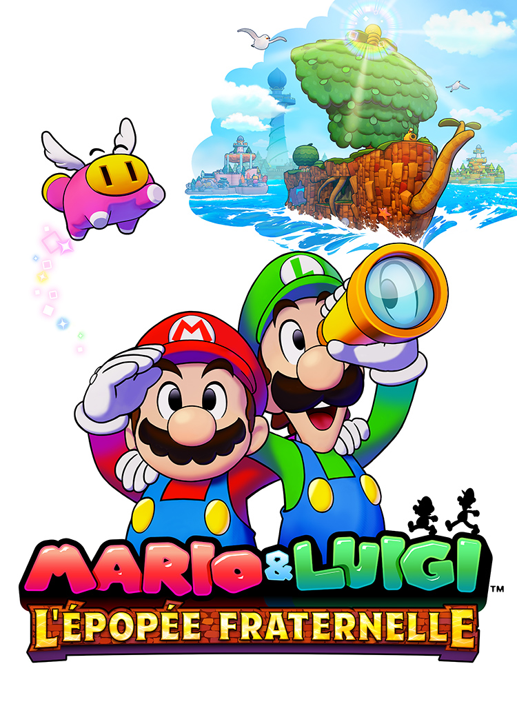 Jaquette Mario & Luigi: L’Épopée Fraternelle