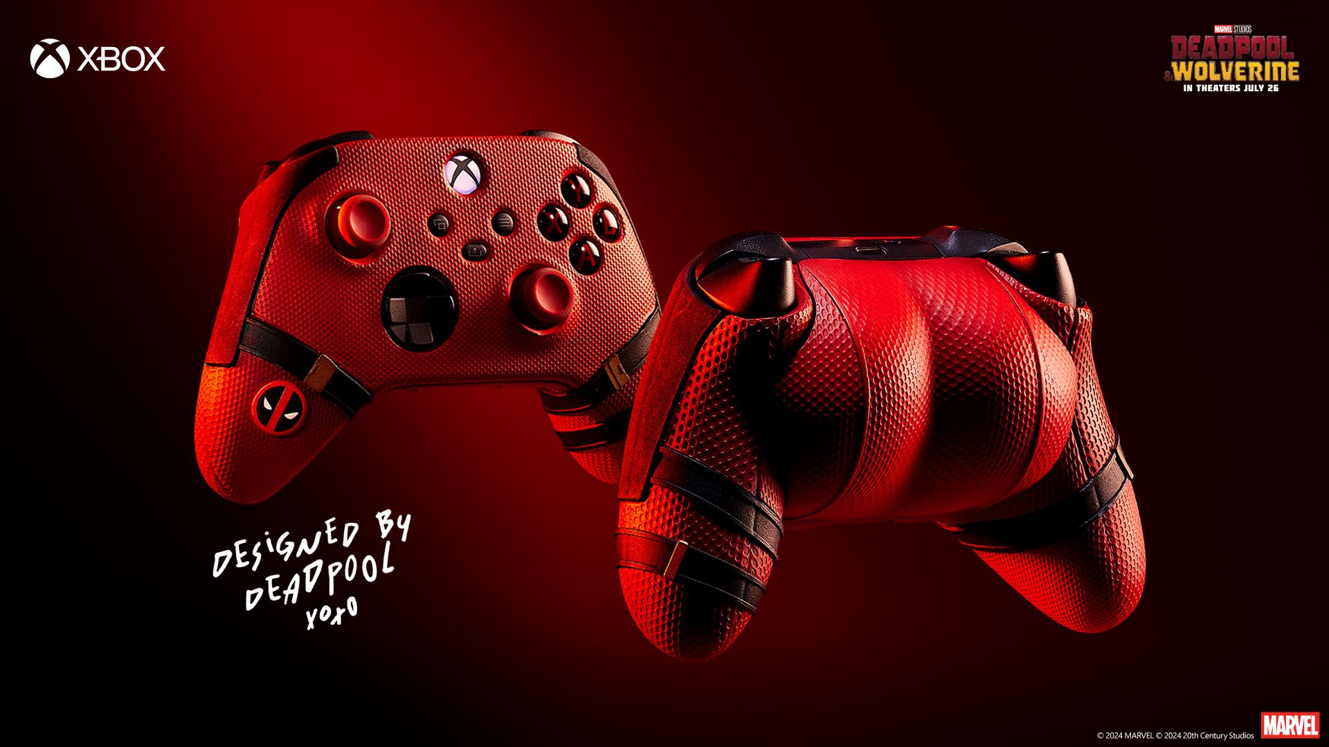 Xbox dévoile une nouvelle manette Deadpool avec un sacré derrière