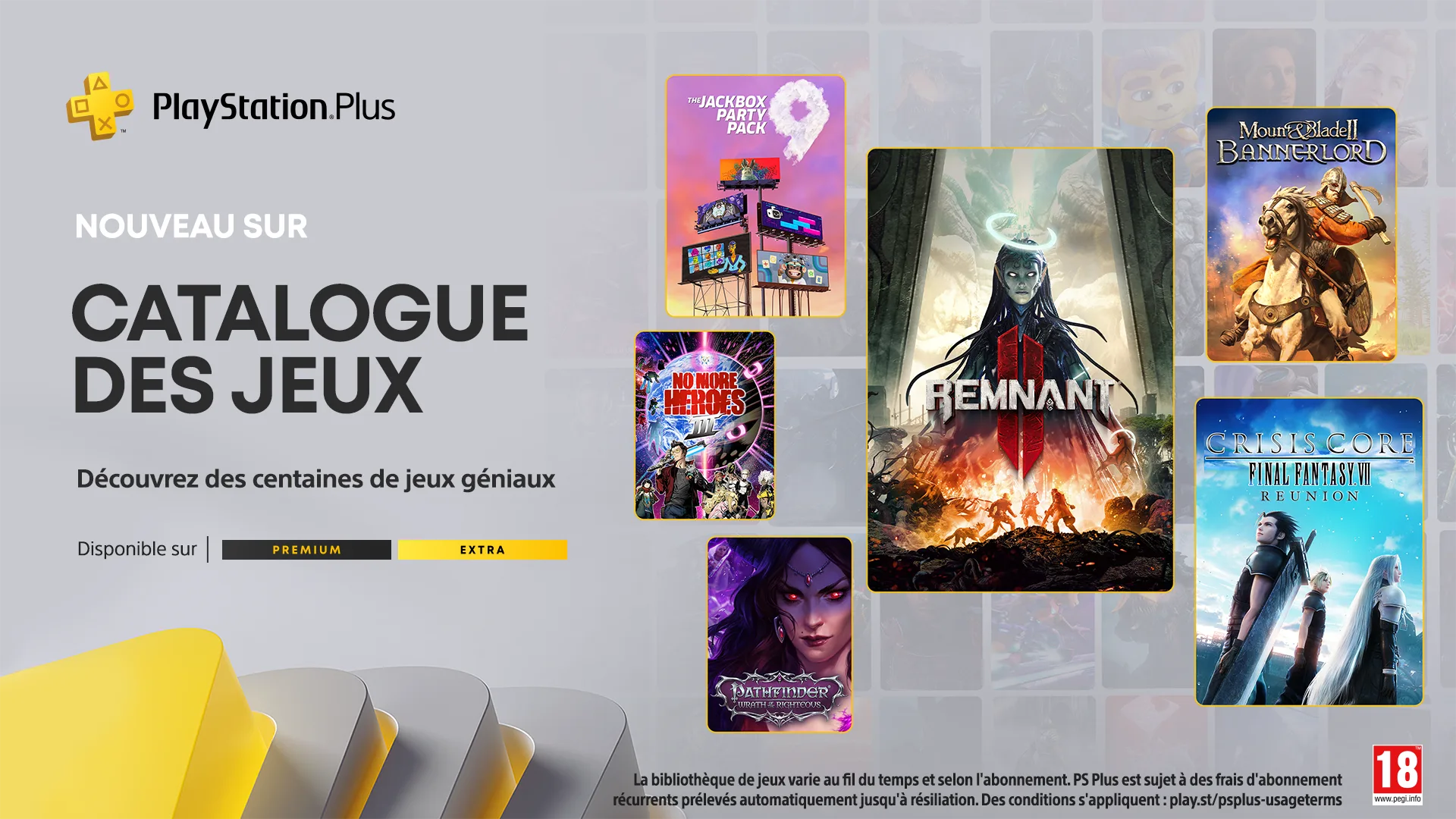 PlayStation Plus Extra / Premium Voici la liste des jeux du mois de juillet avec Remnant 2