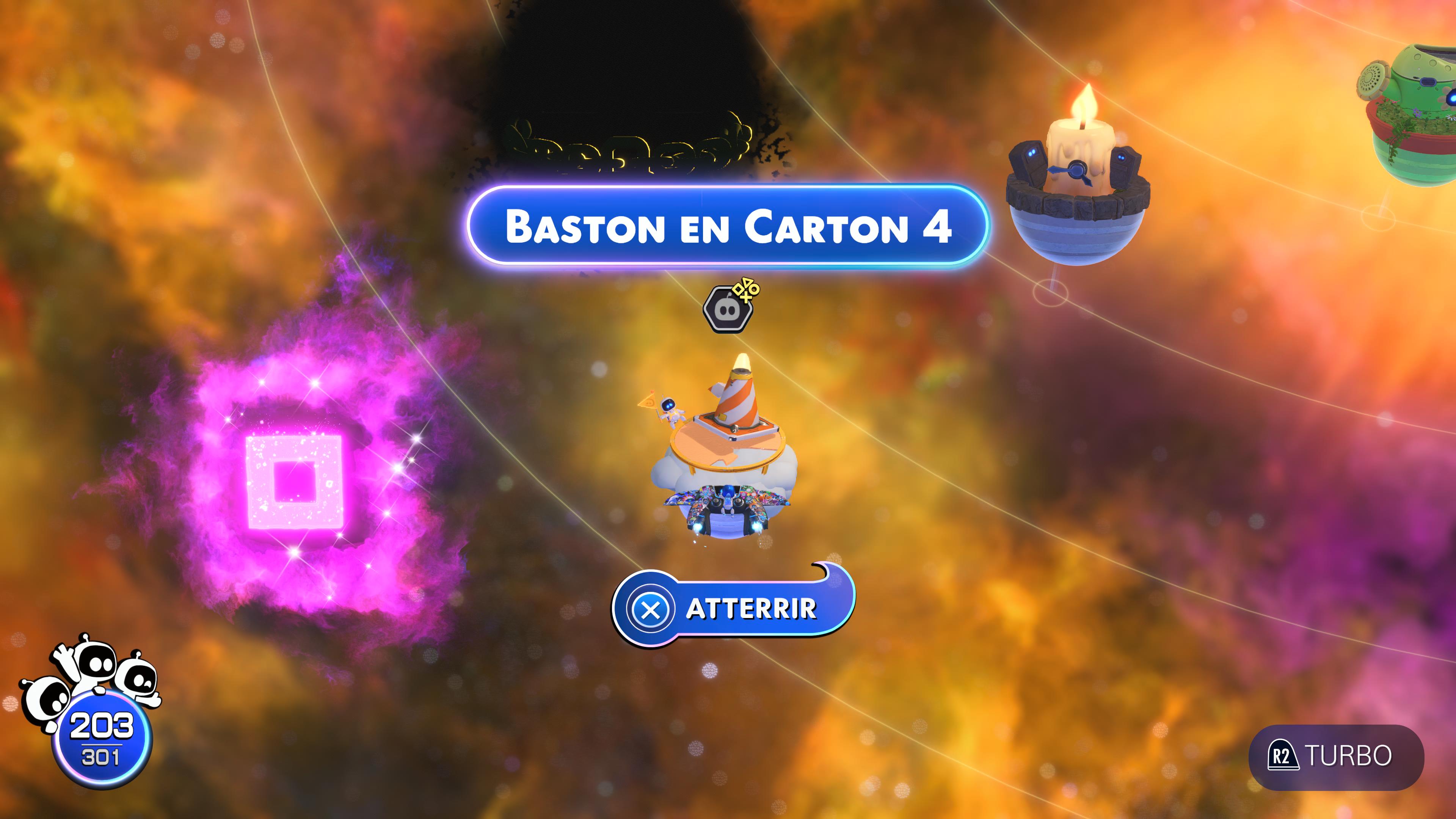 Astro bot baston en carton quatre 149