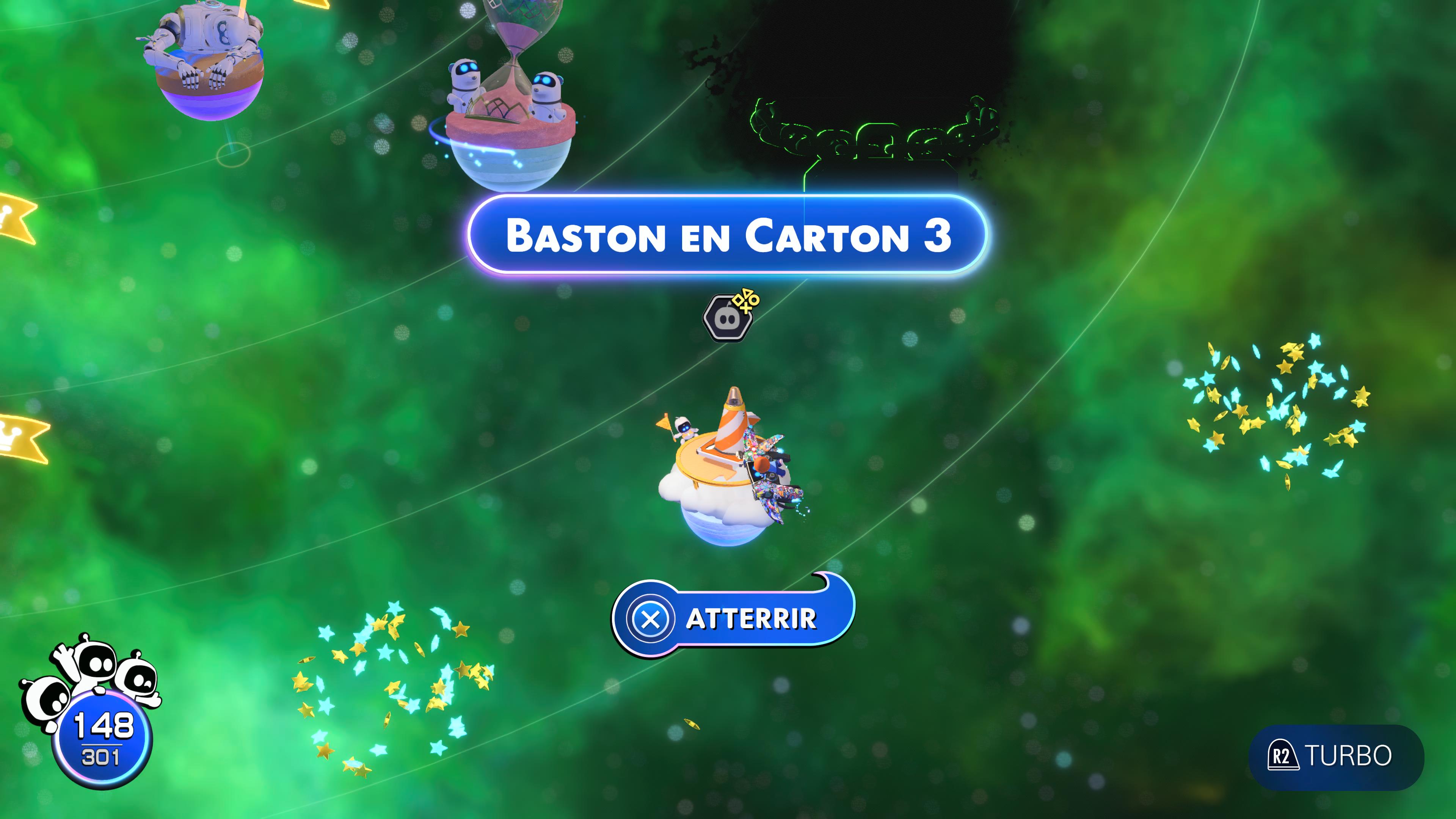 Astro bot baston en carton trois 187