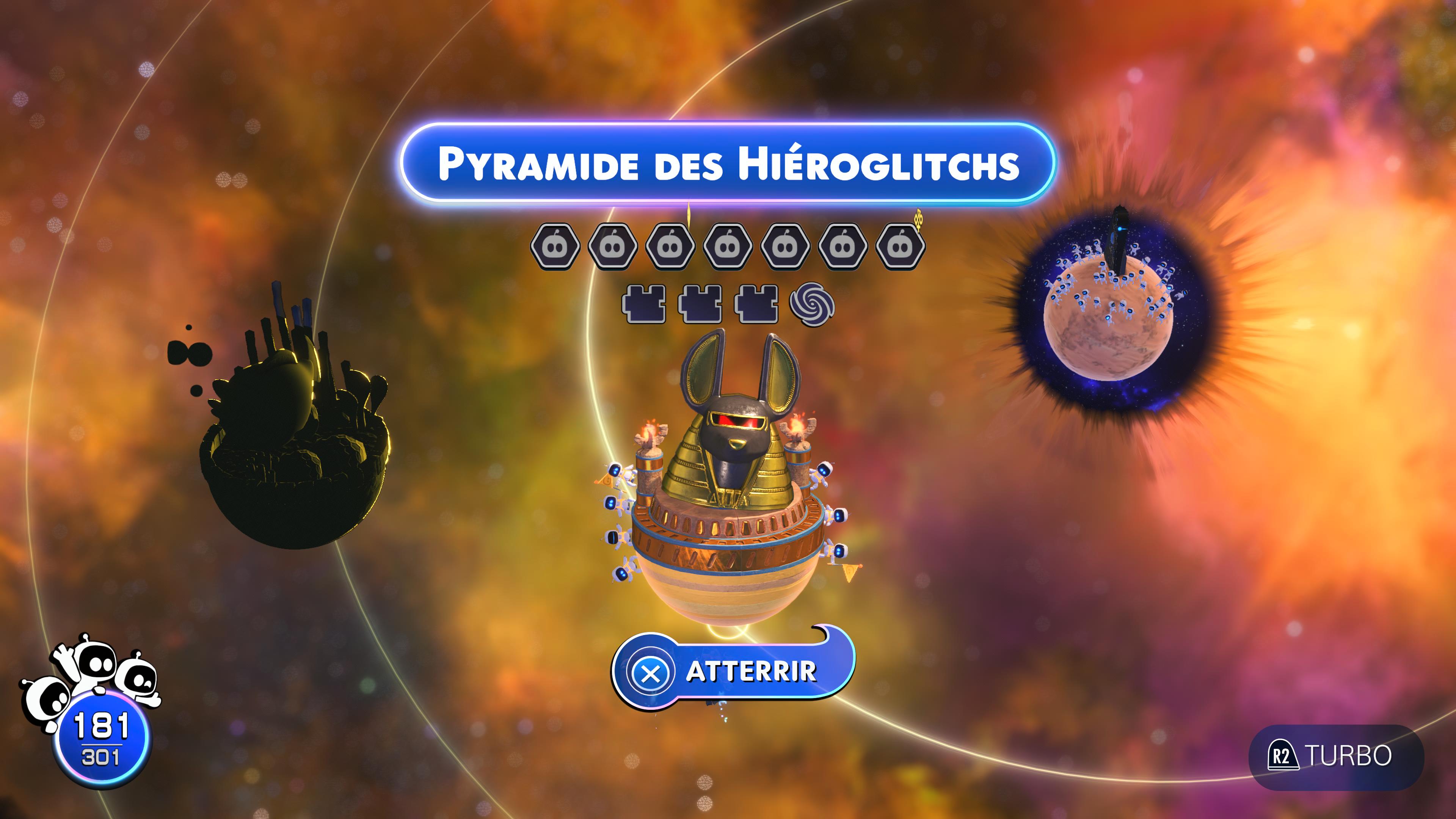 Astro bot pyramide des hieroglitchs 45