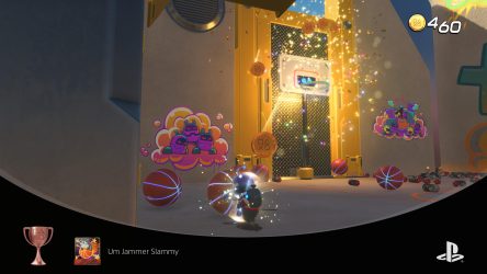 Image d\'illustration pour l\'article : Réussir un dunk au basket dans Construction Derby (Um Jammer Slammy) – Astro Bot