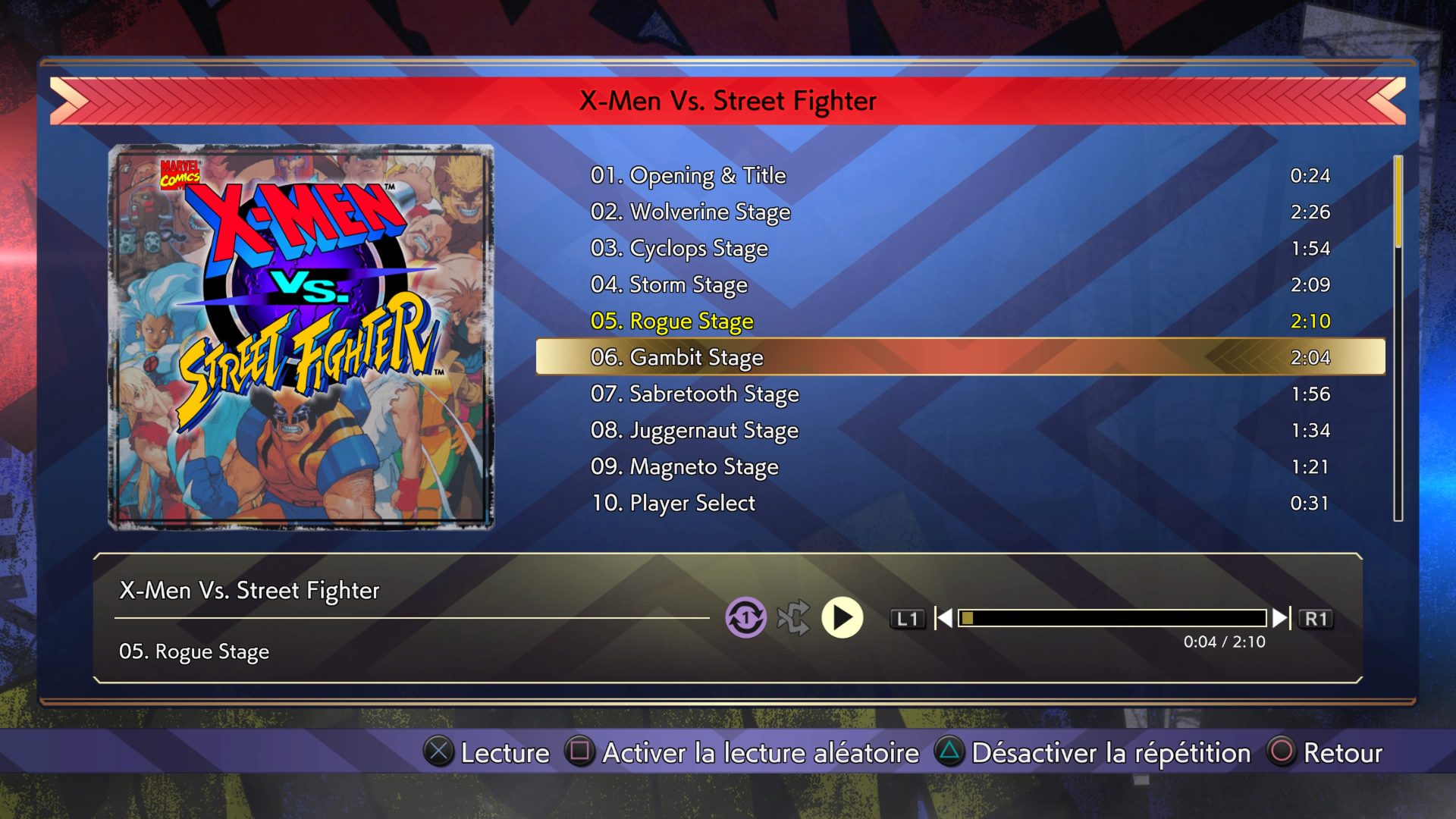 Marvel vs. Capcom fighting collection jukebox