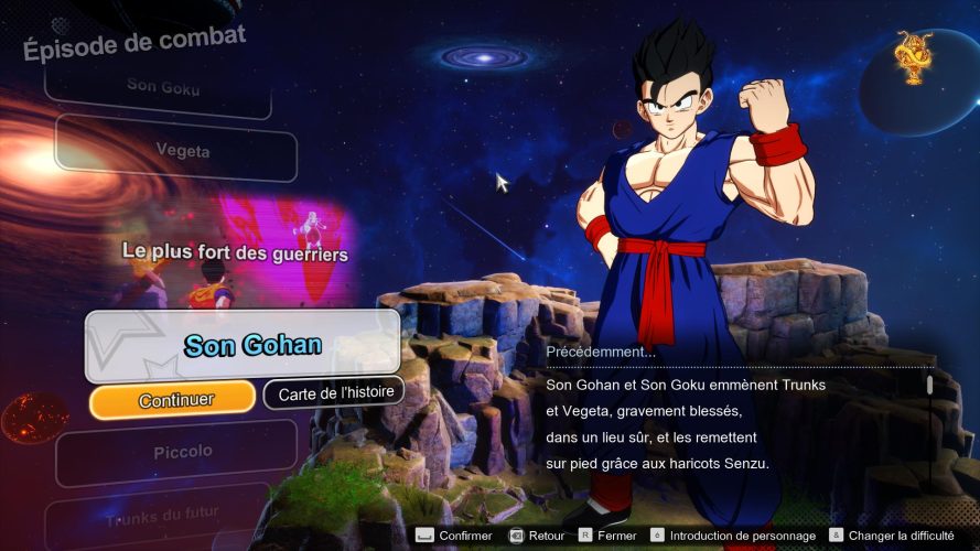 Image d\'illustration pour l\'article : Débloquer toutes les routes de Gohan dans l’Episode de combat – Dragon Ball Sparking Zero