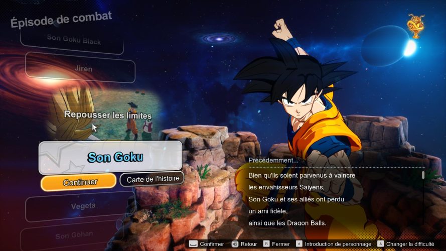 Image d\'illustration pour l\'article : Débloquer toutes les routes de Goku dans l’Episode de combat – Dragon Ball Sparking Zero