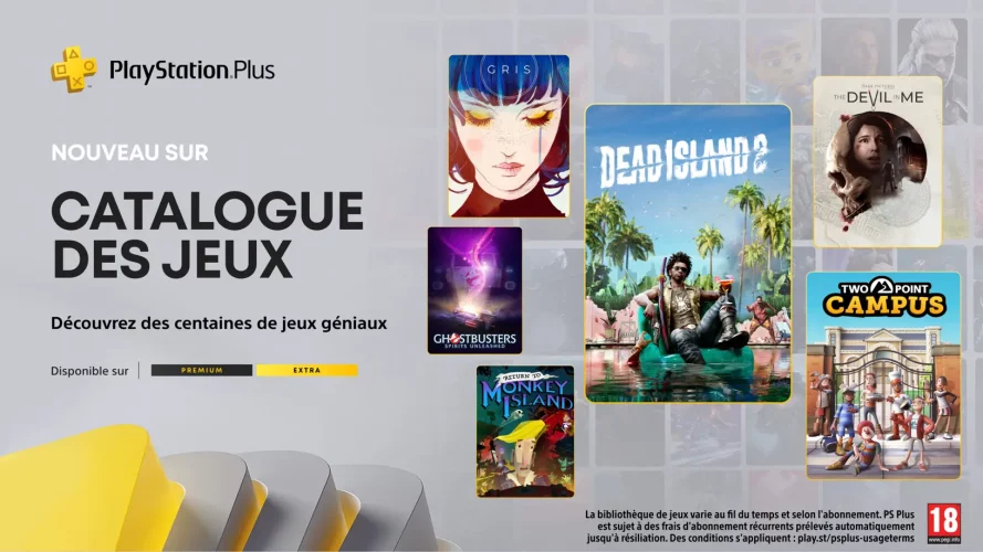 Image d\'illustration pour l\'article : PlayStation Plus Extra / Premium : Voici la liste des jeux du mois d’octobre avec Dead Island 2, Two Point Campus et d’autres