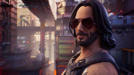 Image d\'illustration pour l\'article : Après Mariah Carey, c’est au tour de Keanu Reeves d’intégrer Fortnite via une collaboration avec Cyberpunk 2077