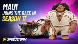 Image d'illustration pour l'article : Disney Speedstorm accueille le demi-dieu Maui du film Vaiana, la Canaille est disponible