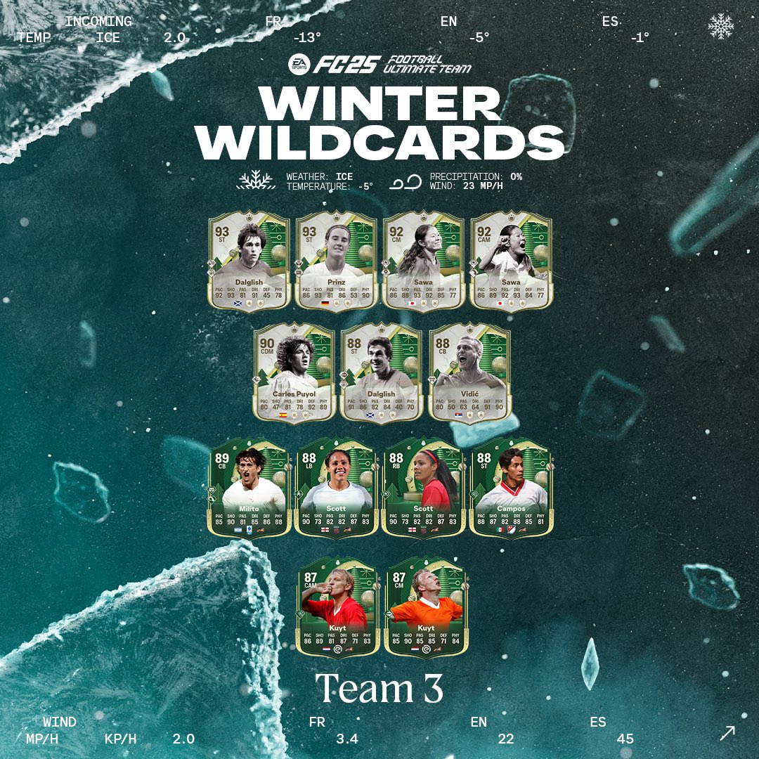 Ea sports fc 25 winter wildcards equipe 3 3 3