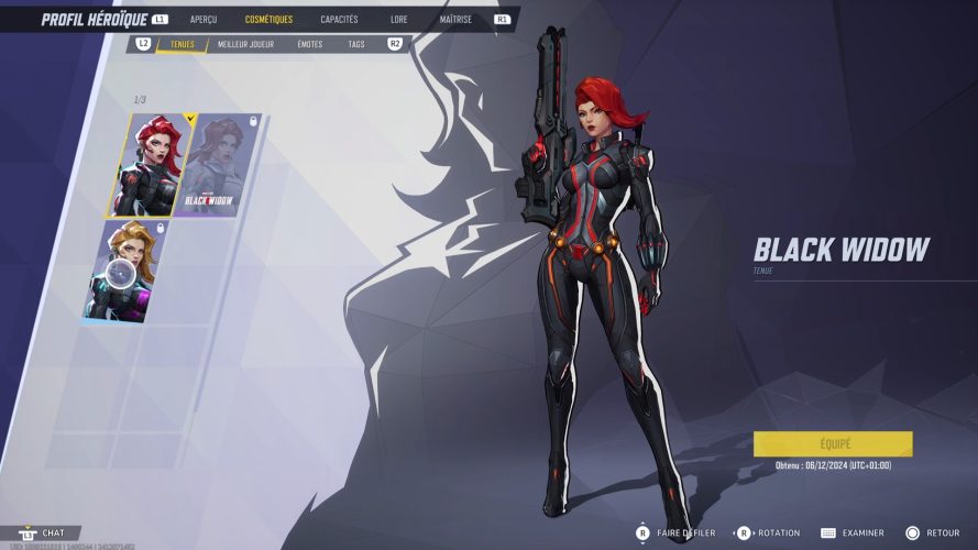 Black Widow : Capacités, stats, costumes | Guide Marvel Rivals