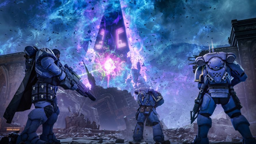 Image d\'illustration pour l\'article : Warhammer 40,000 Space Marine 2 publie sa mise à jour majeure nommée « Obélisk », avec une compatibilité PS5 Pro