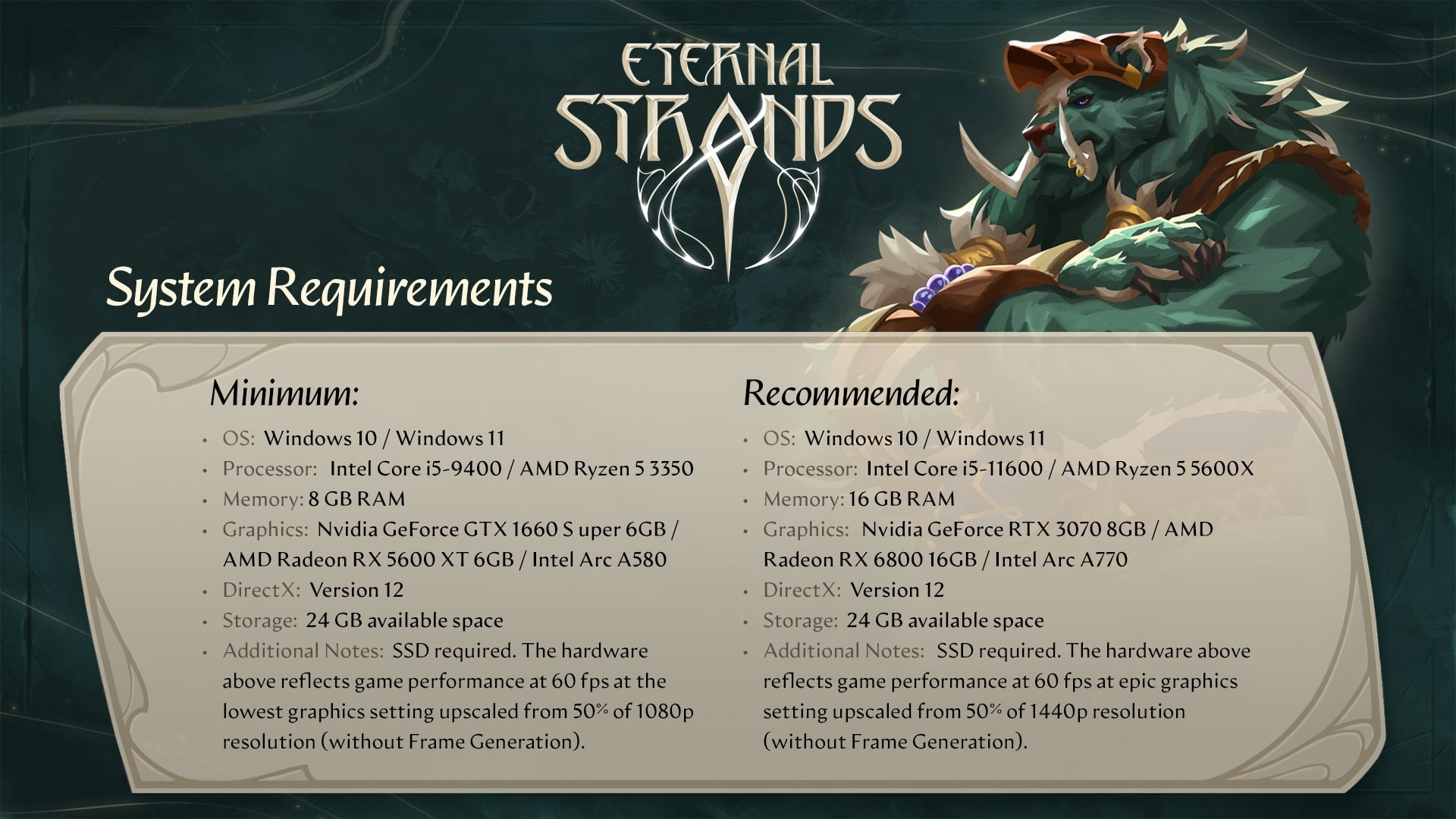 Eternal strands config pc 1