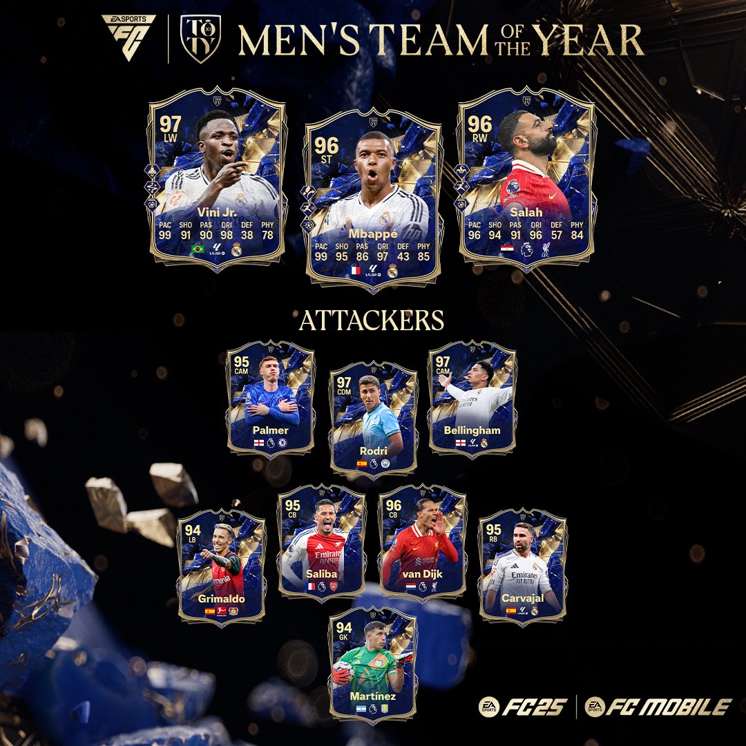 Team of the year hommes ea sports fc 25 1