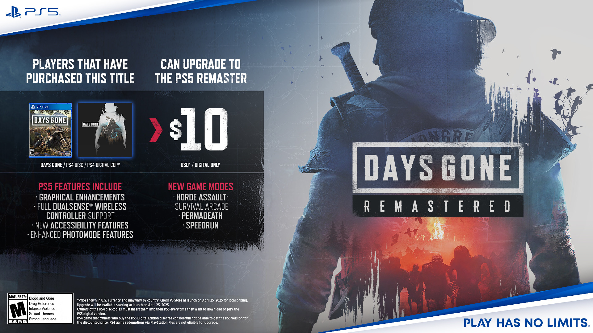 Days gone remastered bonus 1