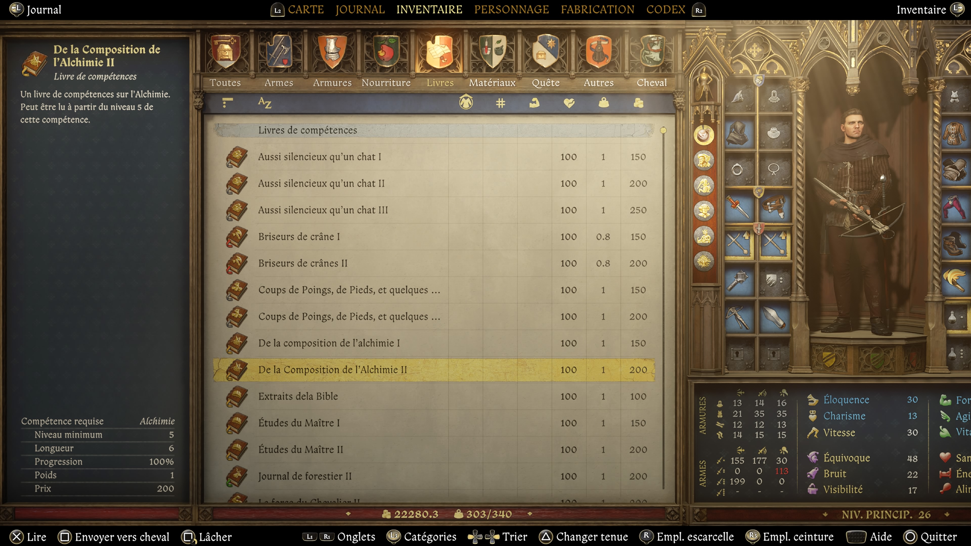 Kingdom come deliverance ii inventaire livre de competence 8 20