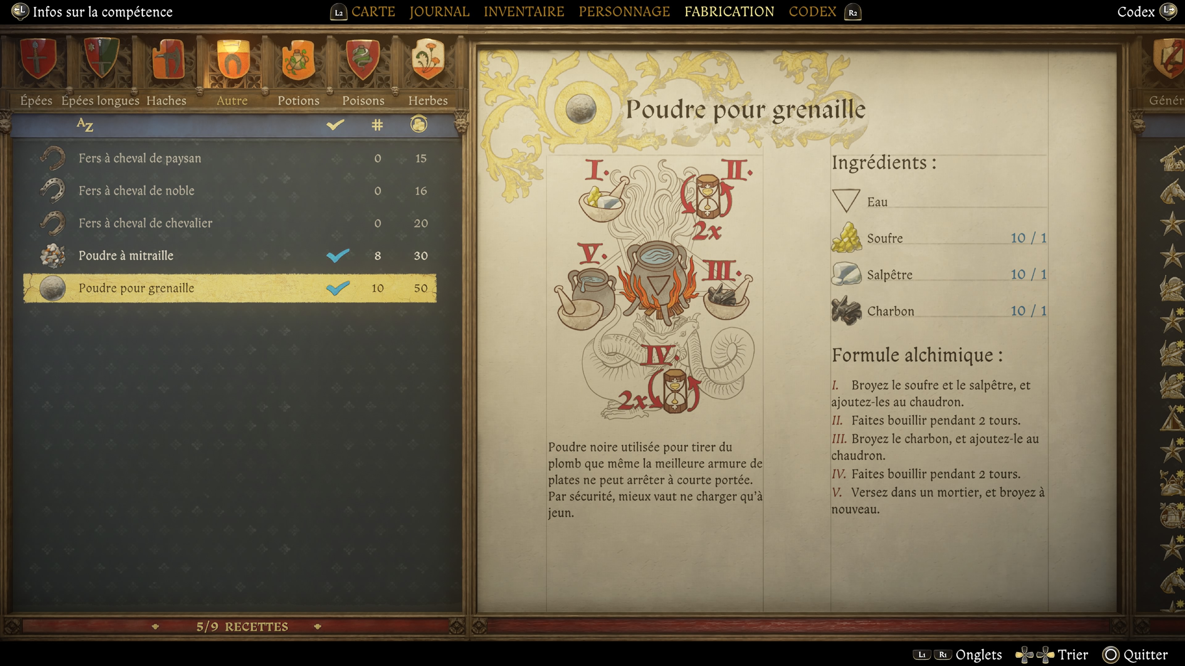 Kingdom come deliverance ii recette 30 28