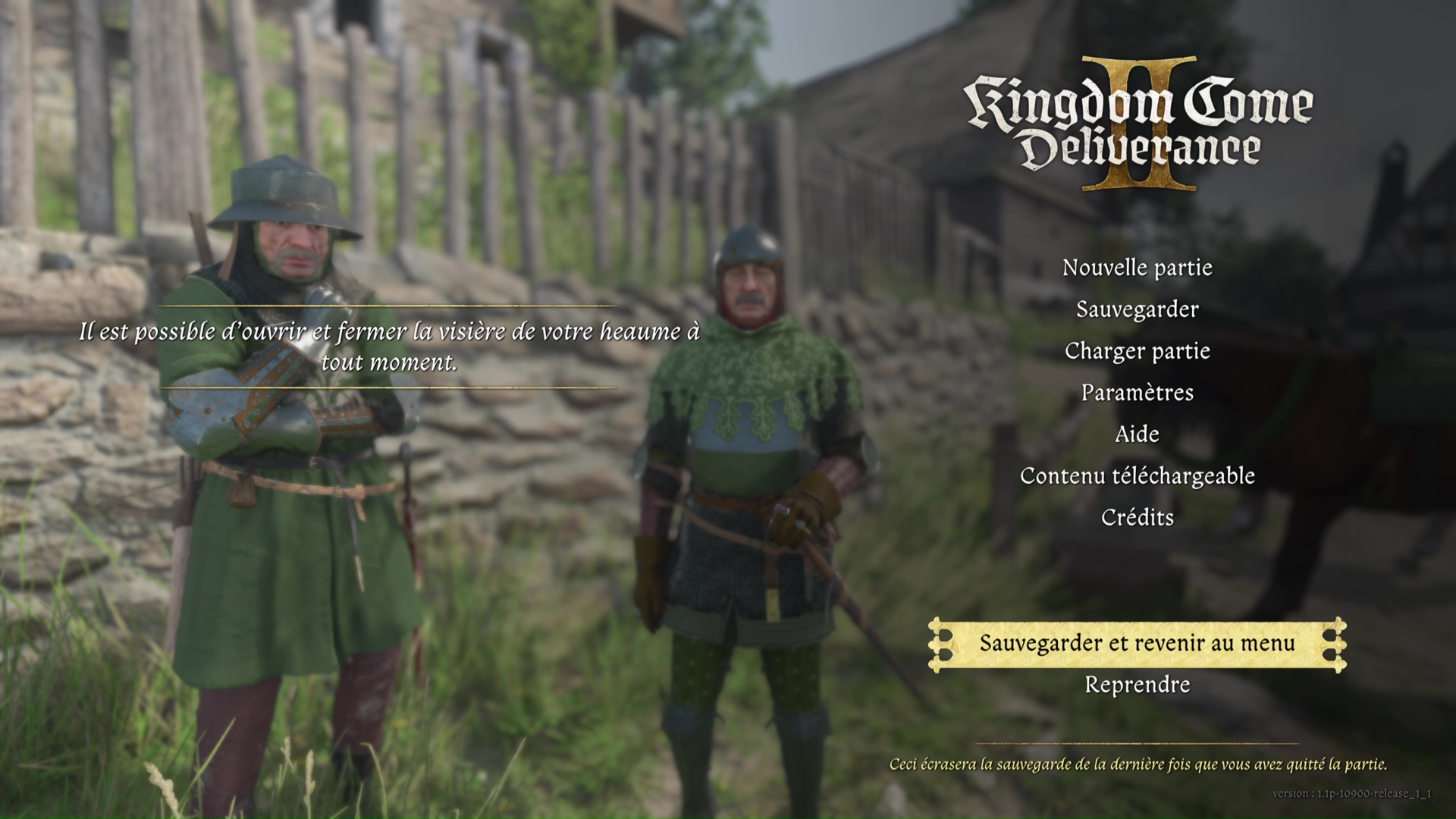 Kingdom come deliverance ii sauvegarde quitter 3