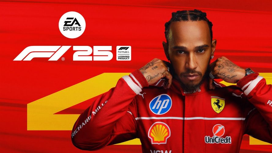 Image d\'illustration pour l\'article : Le jeu F1 25 dévoile une jaquette avec Lewis Hamilton chez Ferrari, des informations à venir le 26 mars