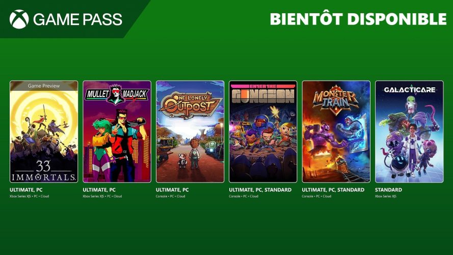 Image d\'illustration pour l\'article : Xbox Game Pass : 33 Immortals, Monster Train… Voici les sorties du mois de mars au sein de l’abonnement