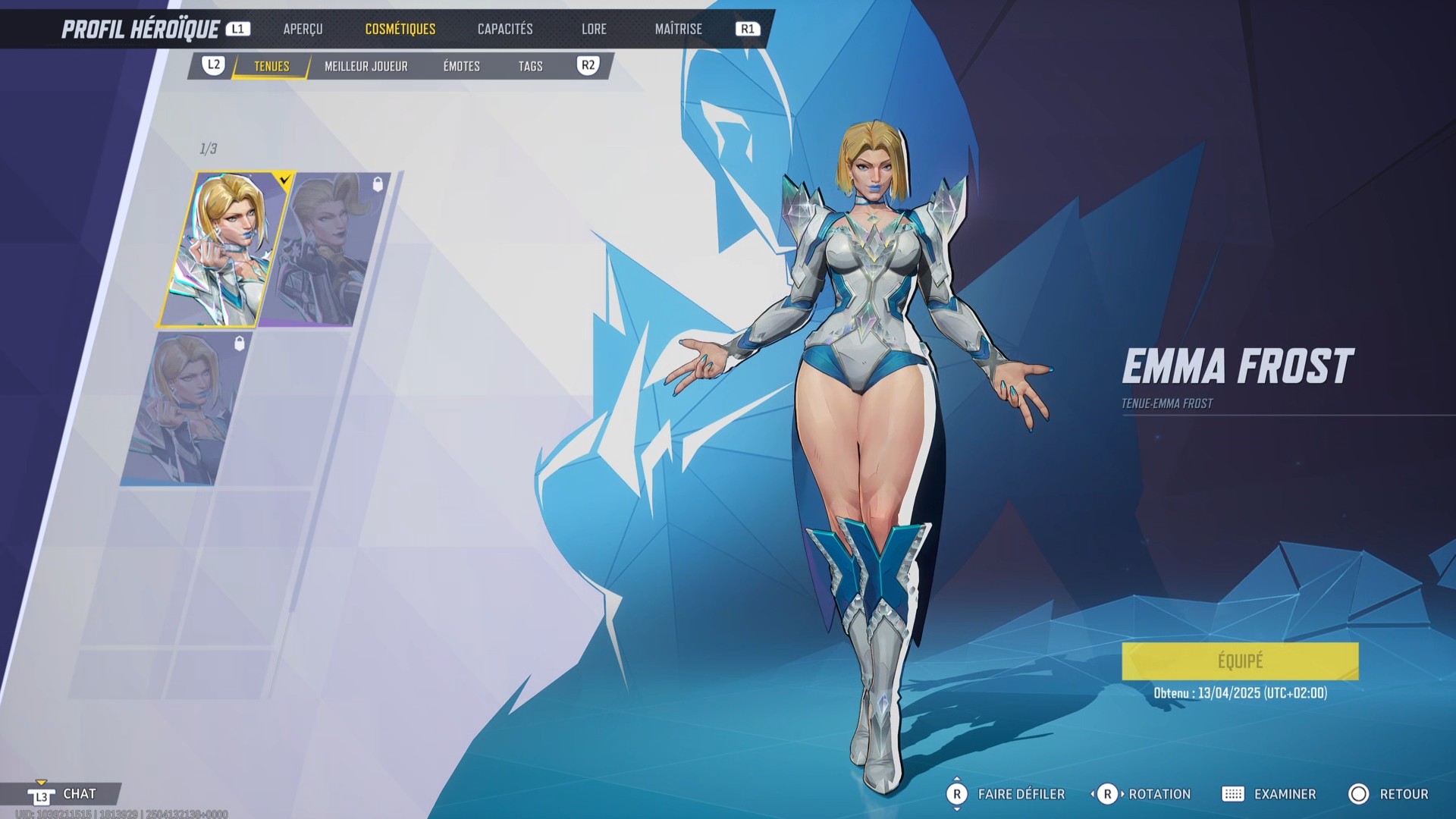 Marvel rivals tenue base emma frost 3