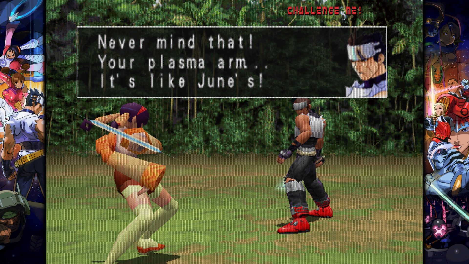 Capcom fighting collection 2 star gladiator dialogue