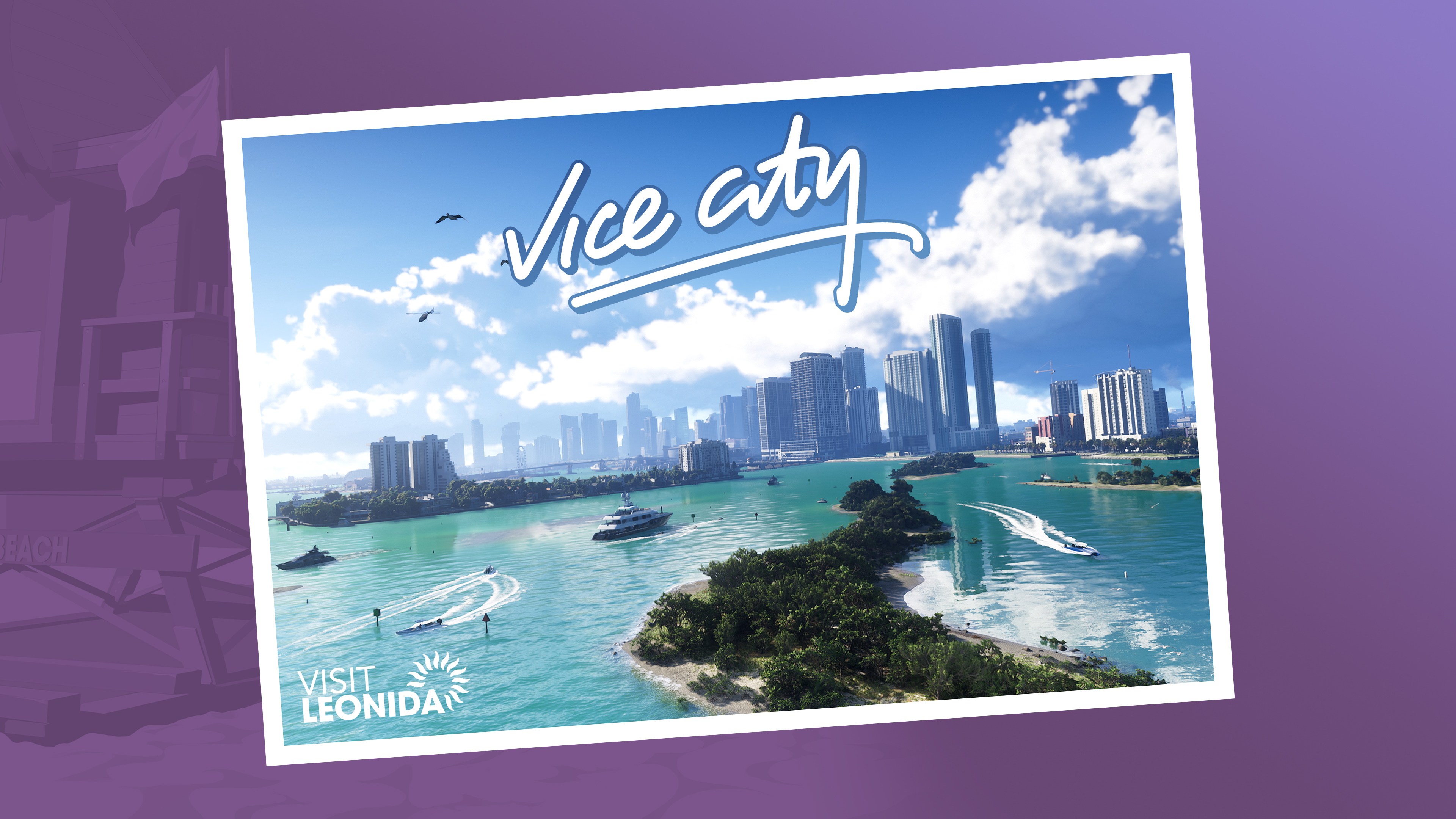 Gta 6 vice city carte postale paysage 1