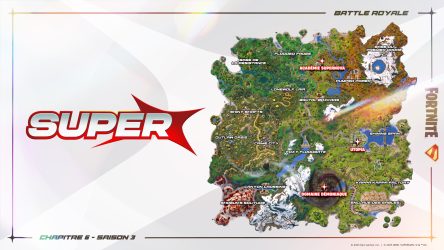 Image d\'illustration pour l\'article : Fortnite Chapitre 6 Saison 3 : Voici la nouvelle carte de l’île des Super-Héros de cette saison