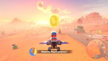 Image d'illustration pour l'article : Localisation des Médailles Peach - Mario Kart World