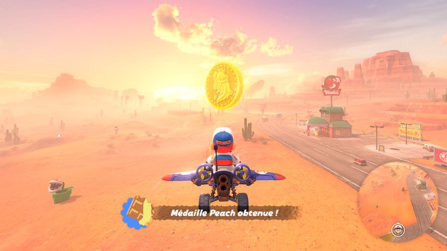 Image d\'illustration pour l\'article : Localisation des Médailles Peach – Mario Kart World
