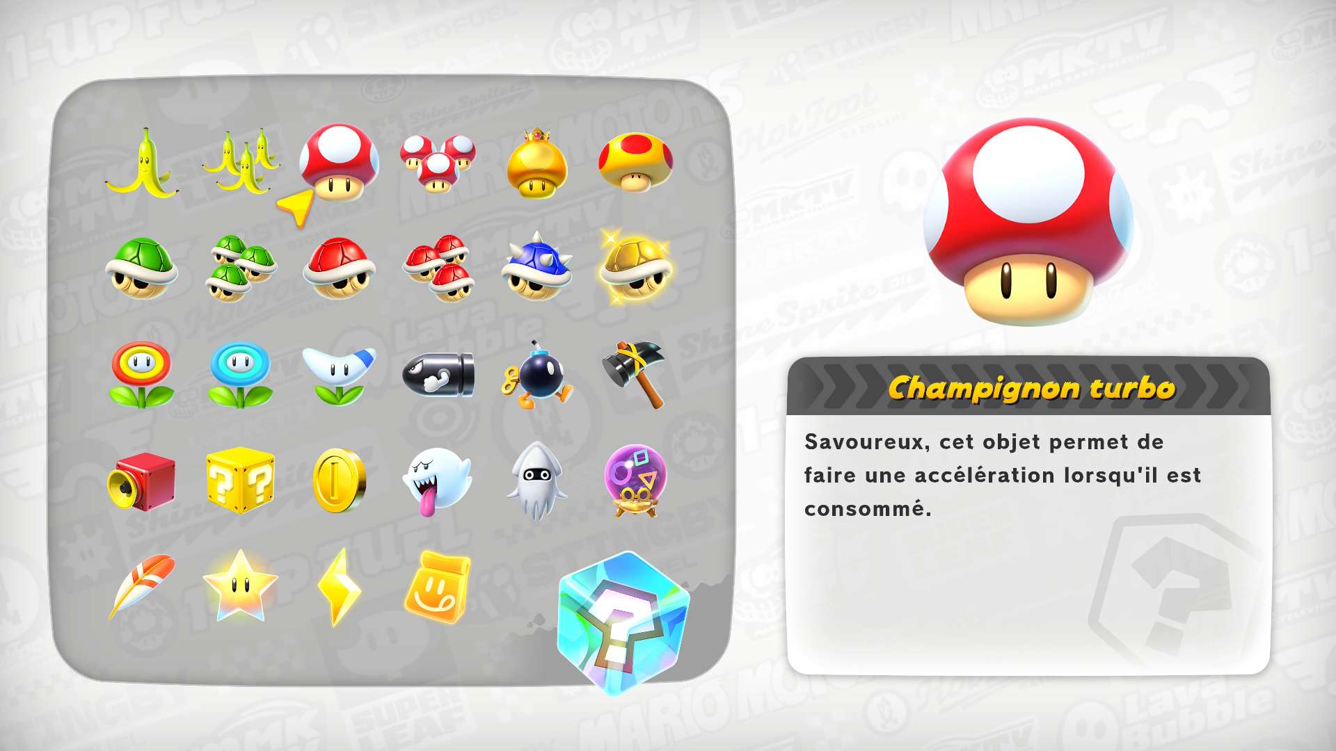 Objet mario kart world 1