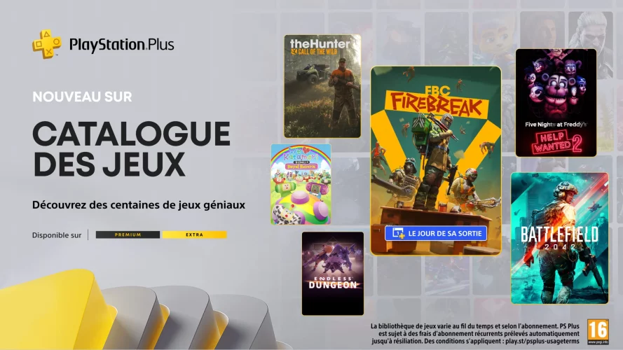 Image d\'illustration pour l\'article : PlayStation Plus Extra/Premium : La liste des jeux de juin avec FBC: Firebreak et Battlefield 2042