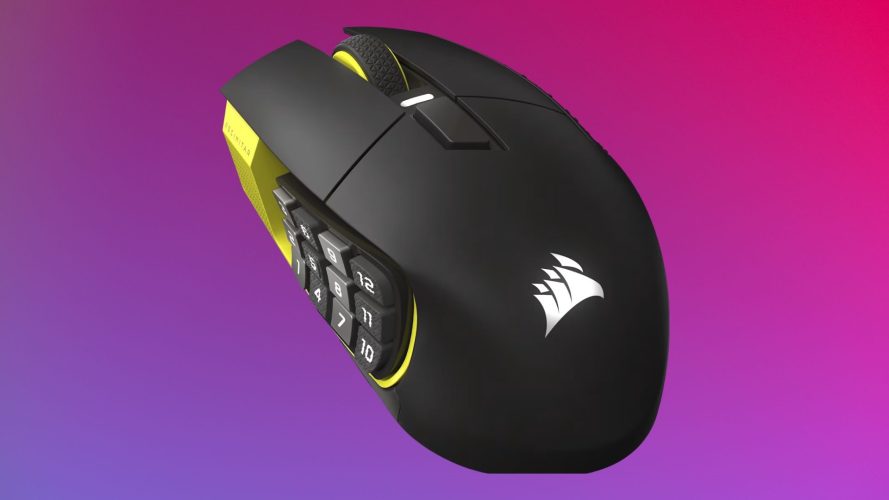 Image d\'illustration pour l\'article : Test Corsair Scimitar Elite Wireless SE – Une bonne souris spécifiquement taillée pour les MMO