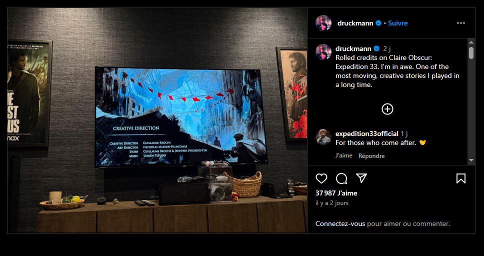 Expedition 33 neil druckmann instagram 1