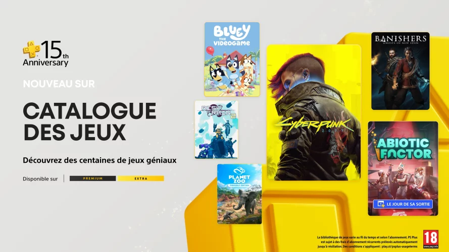 Image d\'illustration pour l\'article : PlayStation Plus Extra/Premium : Voici les jeux de juillet avec Cyberpunk 2077 et Banishers: Ghosts of New Eden