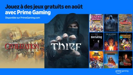 Image d\'illustration pour l\'article : Prime Gaming : Voici les prochains jeux à récupérer en août avec Civilization, Thief et bien d’autres