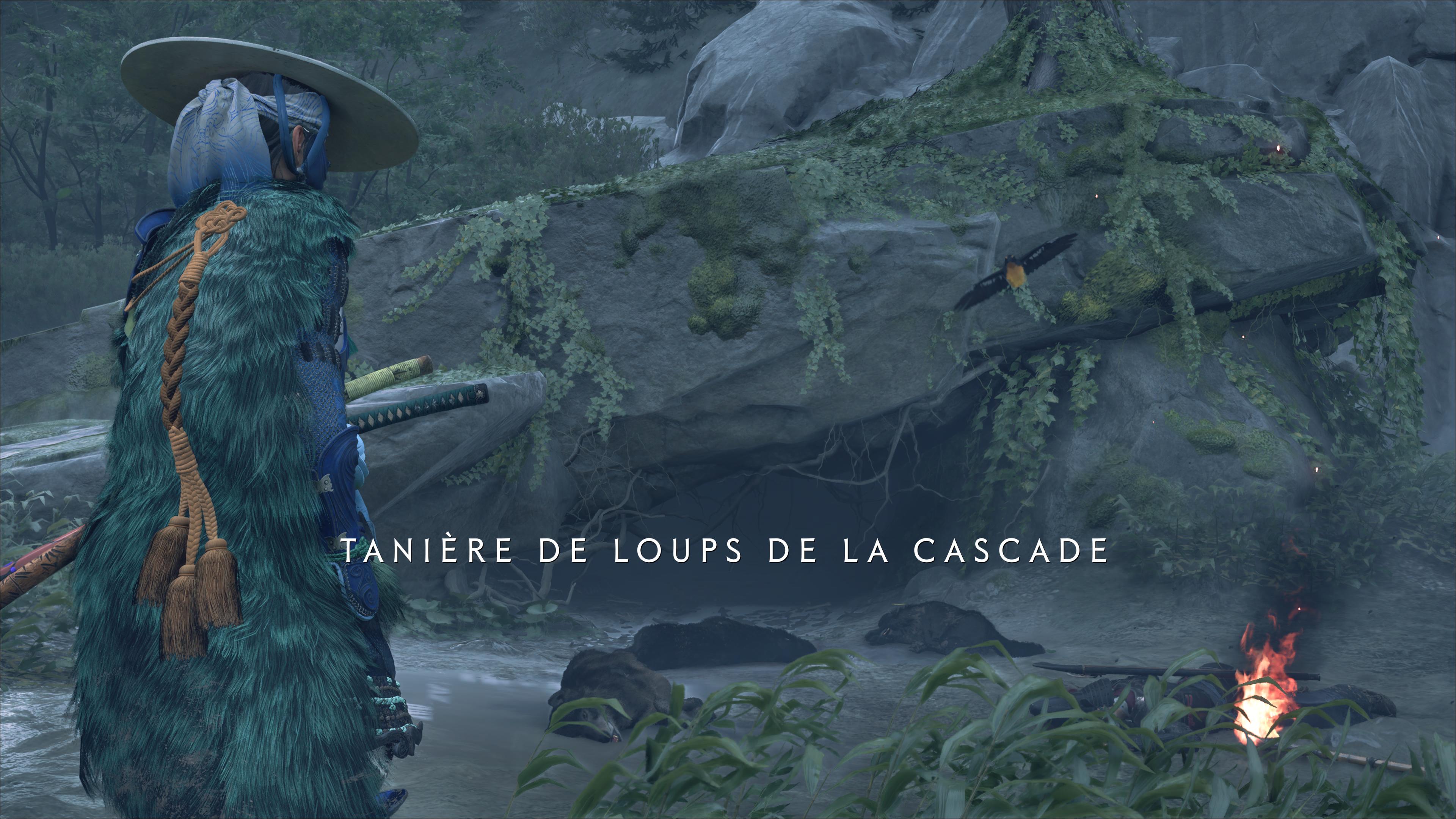 Ghost of yotei taniere de loups de la cascade 1 108