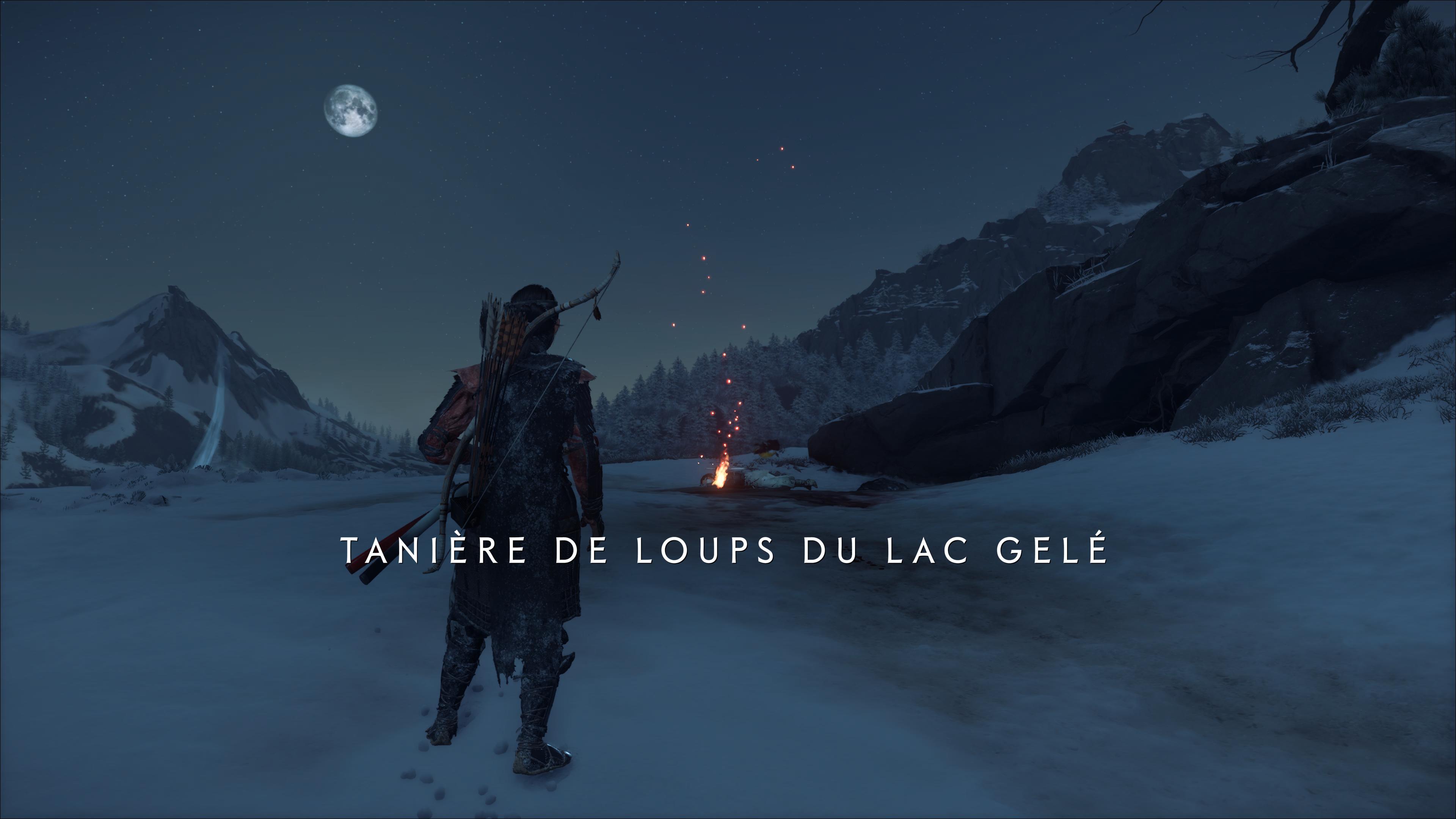 Ghost of yotei taniere de loups lac gele 1 87