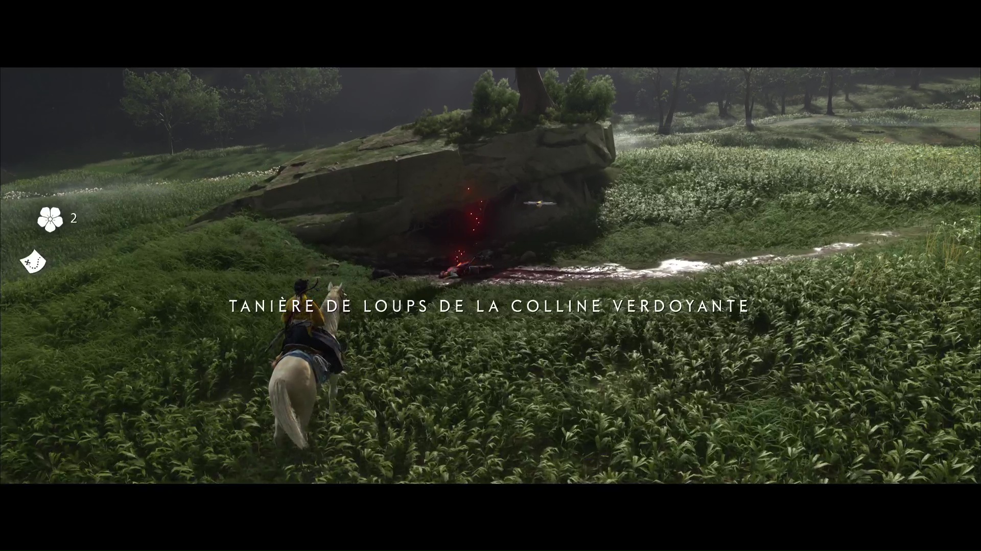 Ghost of yotei taniere loups colline verdoyante 3 3