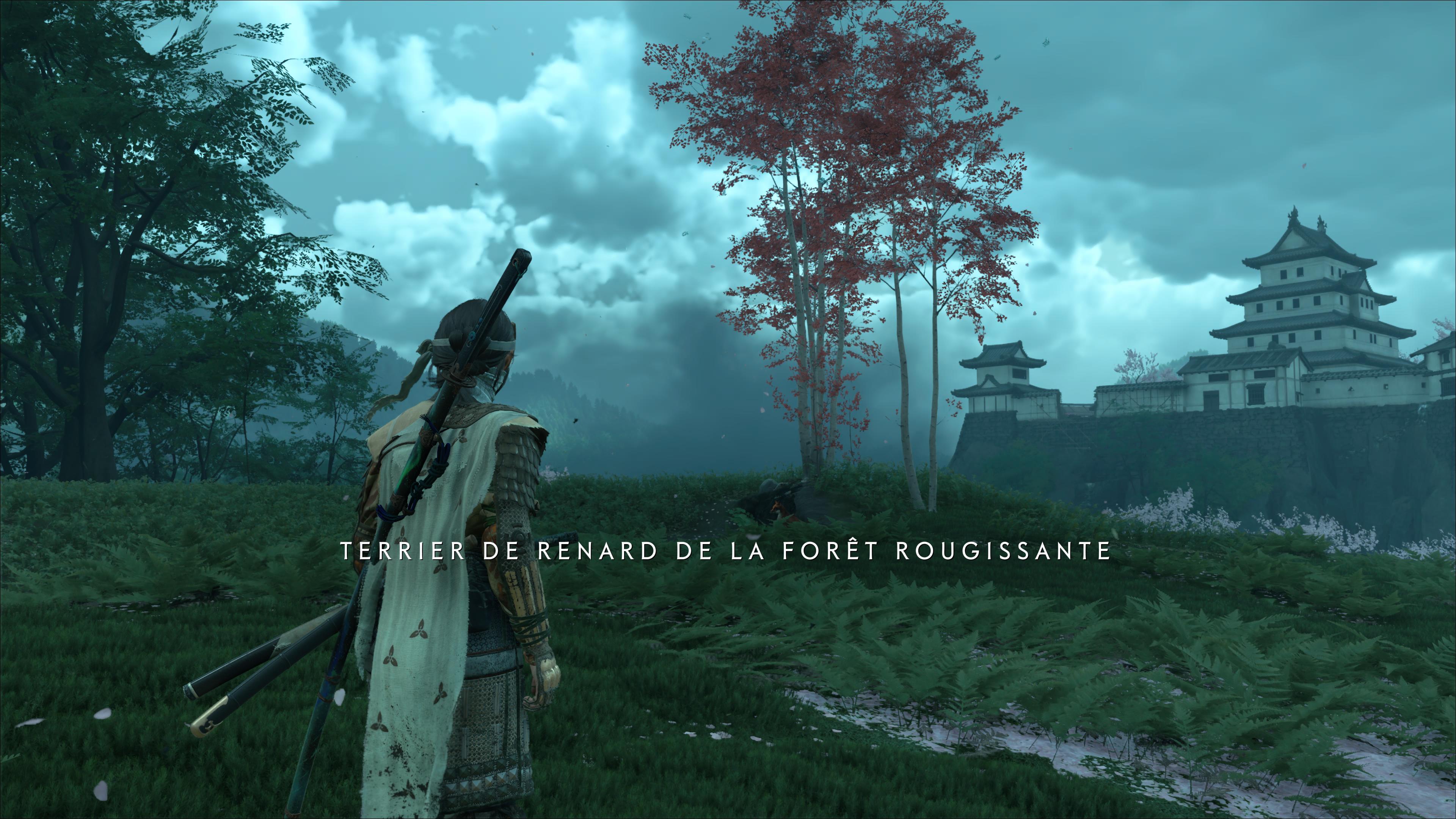 Ghost of yotei terrier de renard foret rougissante 1 124