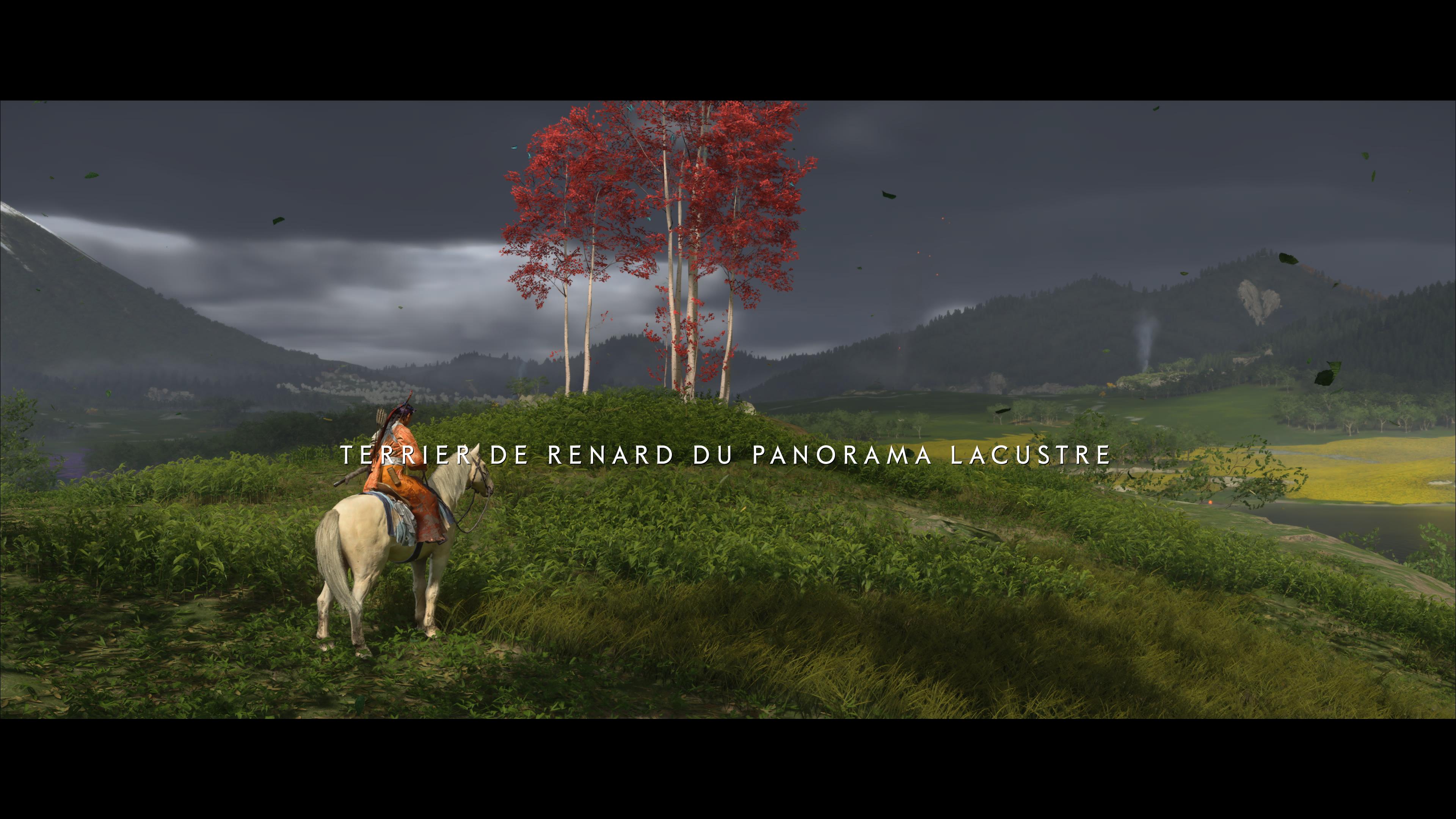 Ghost of yotei terrier renard panorama lacustre 3 4