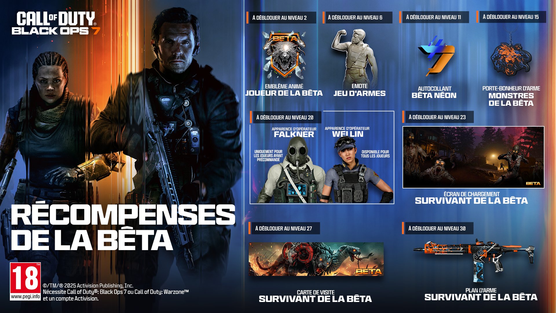 Call of duty black ops 7 recompenses beta 10