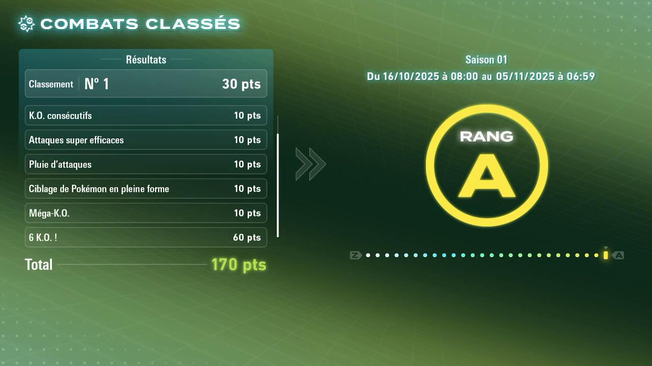 Legendes pokemon z a guide matchs classes 1 2
