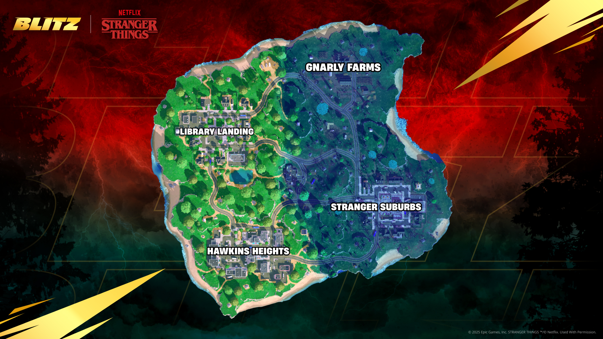 Fortnite blitz stranger things map 1