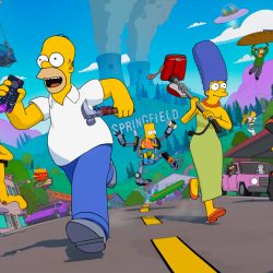 Fortnite the simpsons keyart