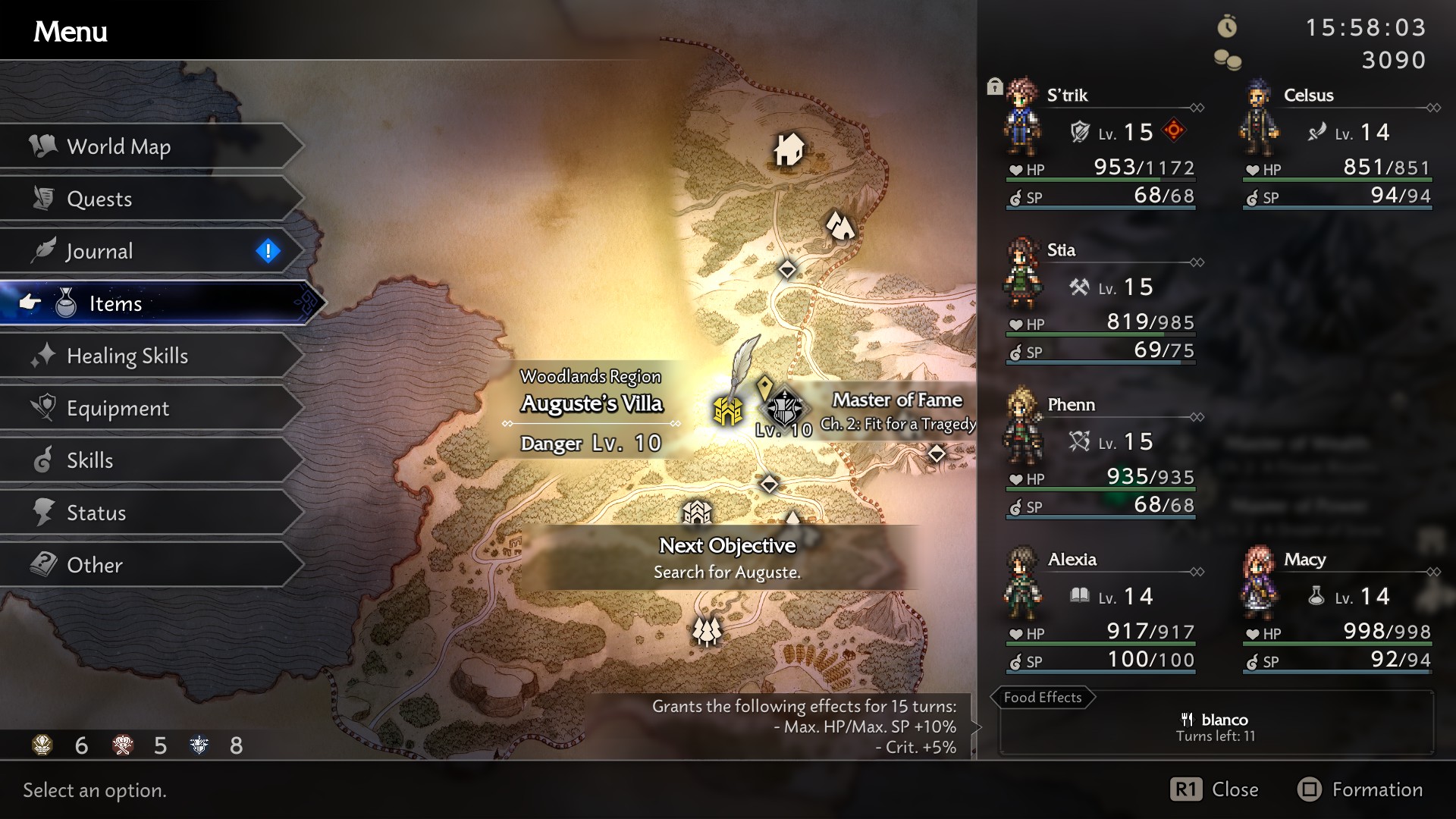 Octopath traveler 0 menu 7 Octopath traveler 0 menu 7