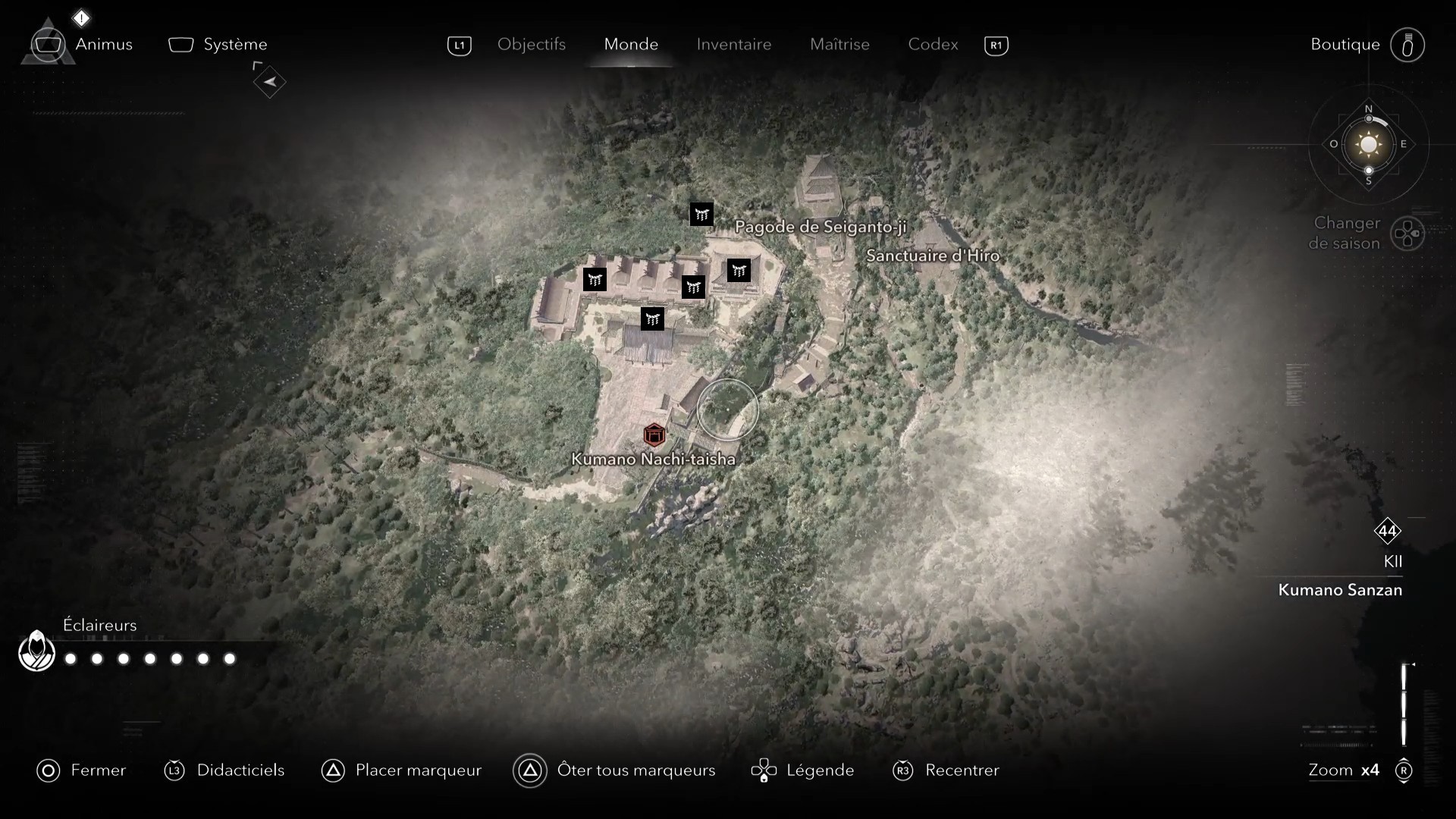 Ac shadows guide sanctuaires kii 34